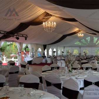 Luxury aluminum frame wedding marquee tent, outdoor white party tent